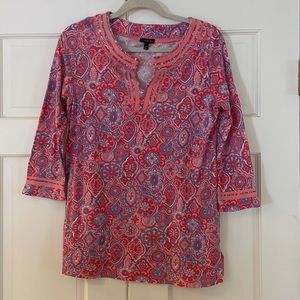 Talbots tunic top XS Great Condition nice stitching details.
